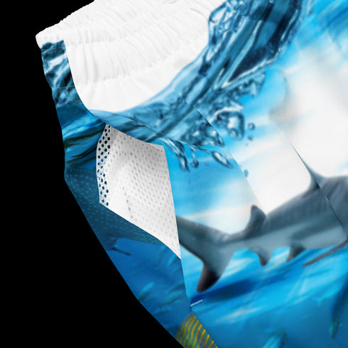 Men's Shark Reef Recycled Swim Trunks UPF 50+